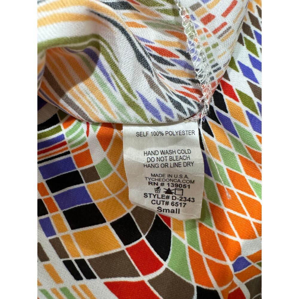 NWT Fresh Tart Keyhole Retro Multicolor Tunic Dress Women's Small / Medium - Picture 10 of 10